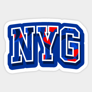 New York Football Retro Sticker